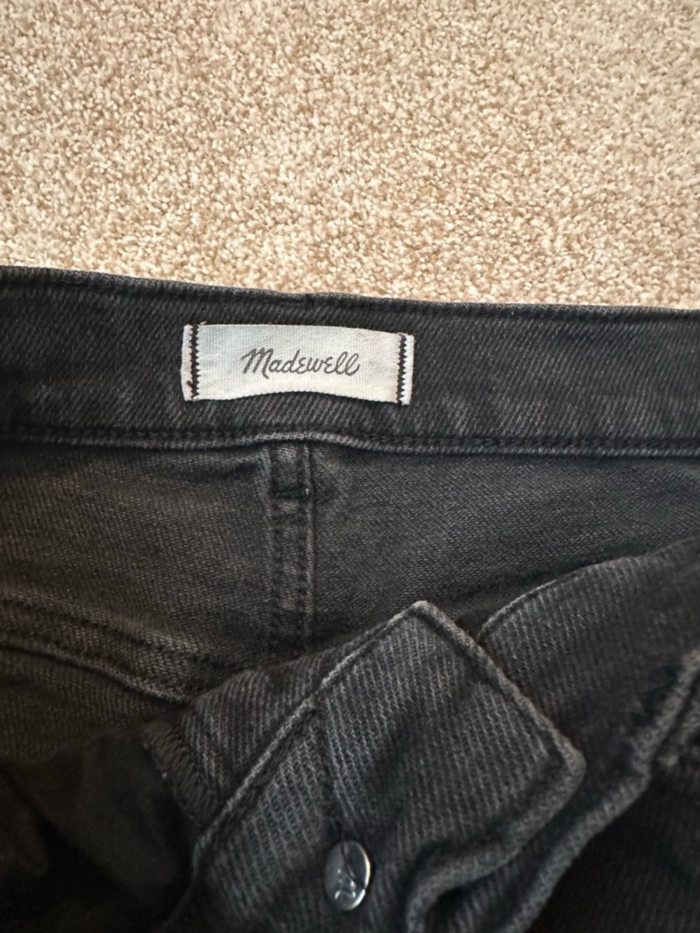 Madewell High Rise Wide Leg Jeans Black Size 29 - Picture 8 of 13
